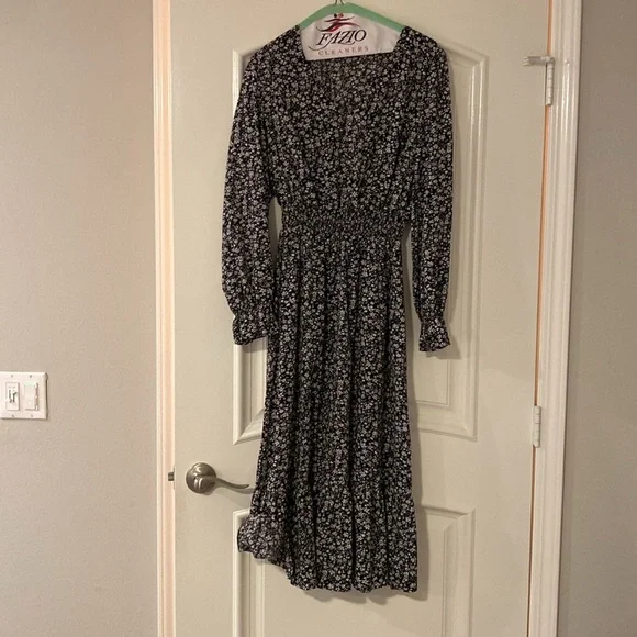PRETTYGARDEN Long Sleeve Maxi Floral Dress - M - Picture 7 of 14